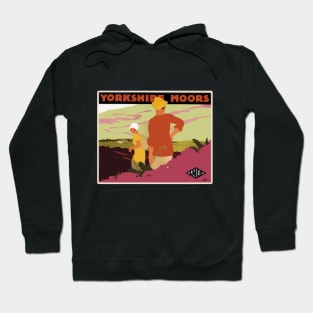 Vintage British Travel Poster: The Yorkshire Moors Hoodie